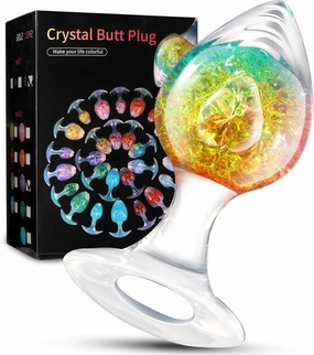 Love-shaped Crystal Wearable Butt Plug for Anal Sex