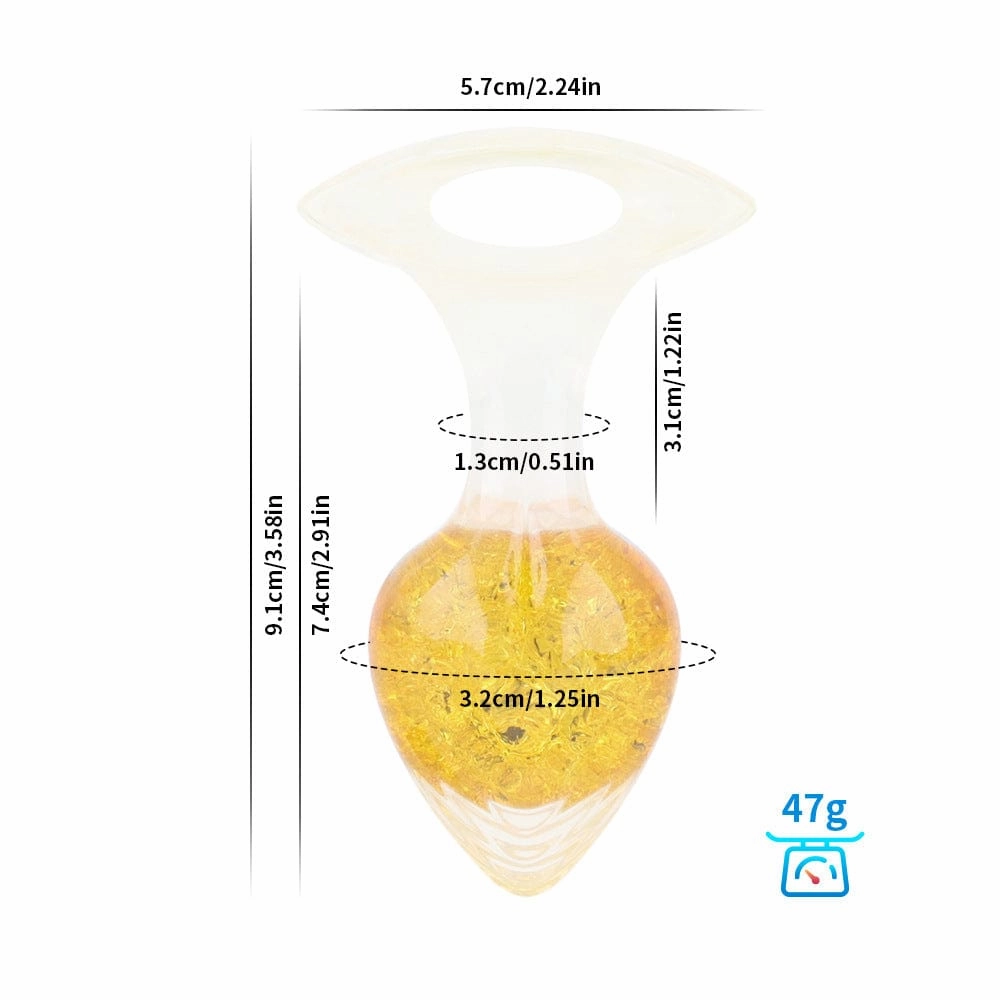 Love-shaped Crystal Wearable Butt Plug for Anal Sex