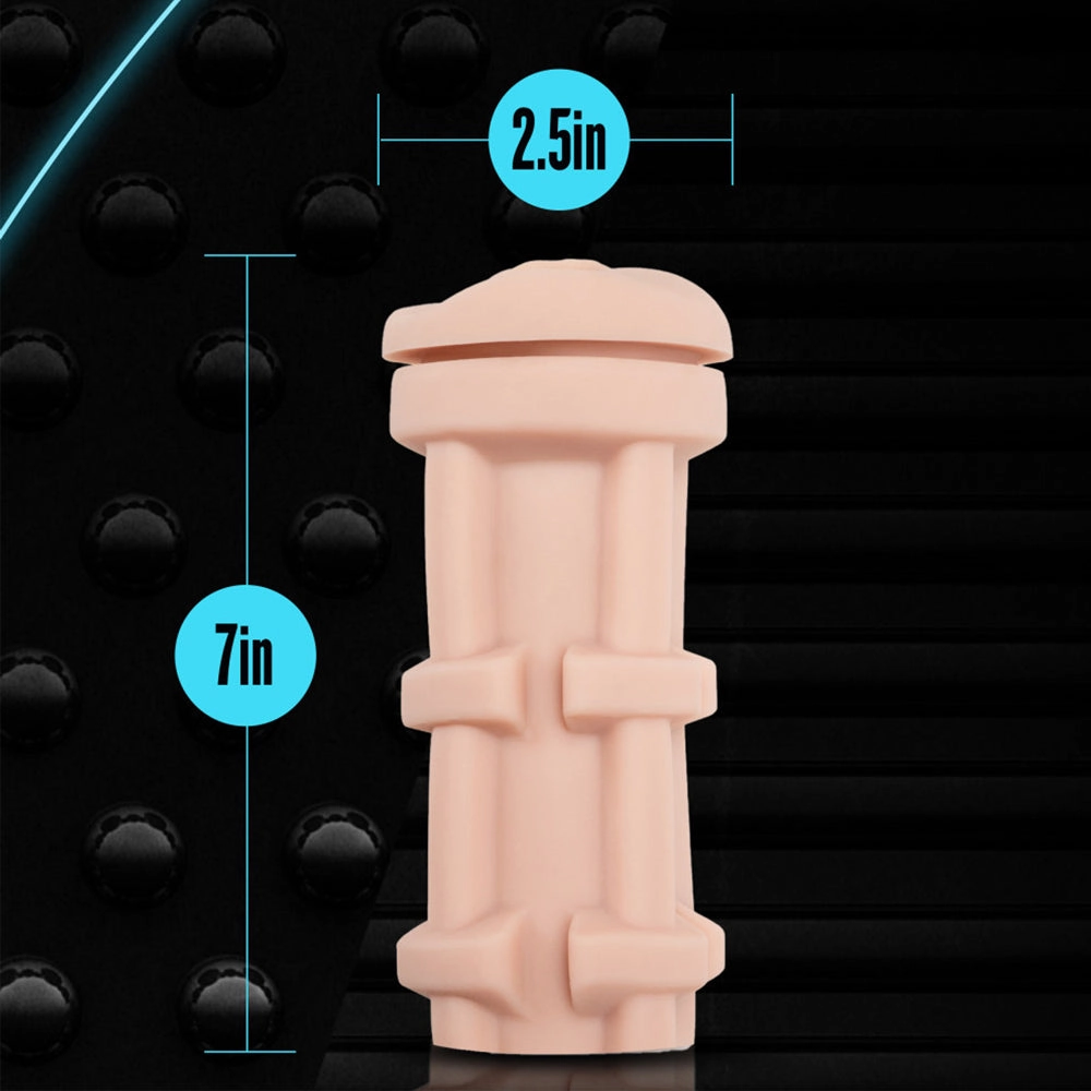 M For Men Self-Lubricating Pussy Stroker With Pleasure Orbs