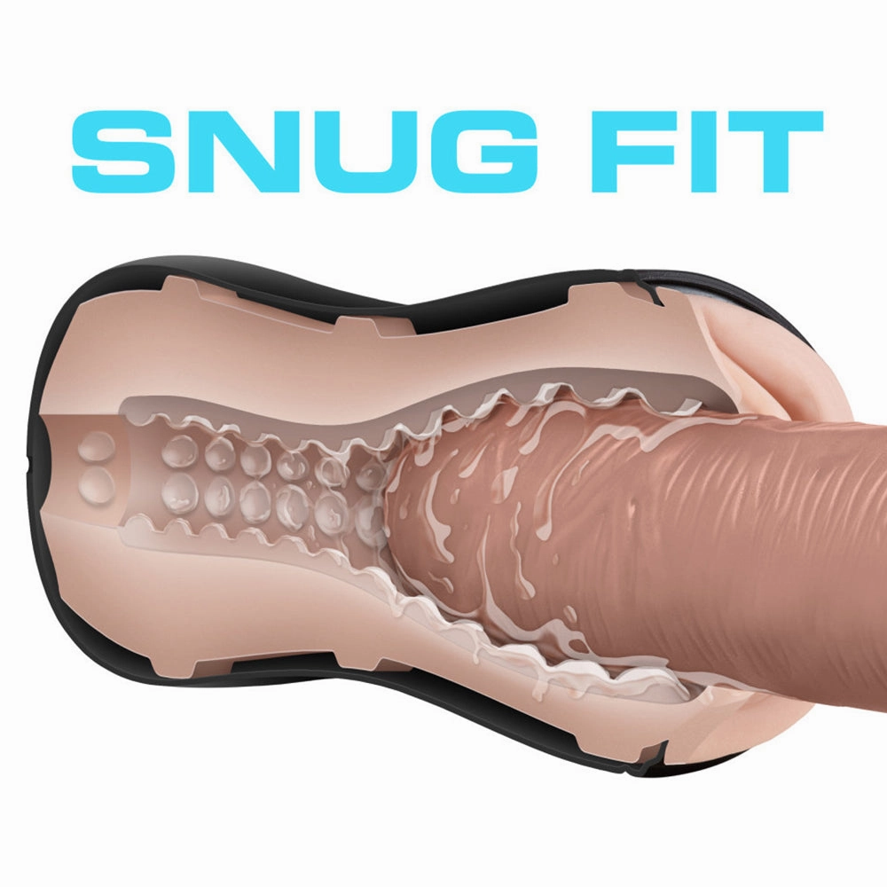 M For Men Self-Lubricating Pussy Stroker With Pleasure Orbs