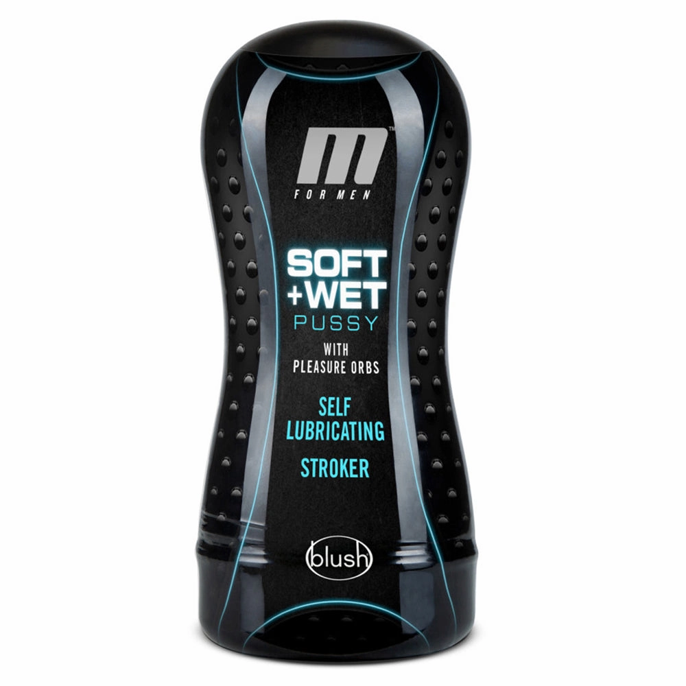 M For Men Self-Lubricating Pussy Stroker With Pleasure Orbs