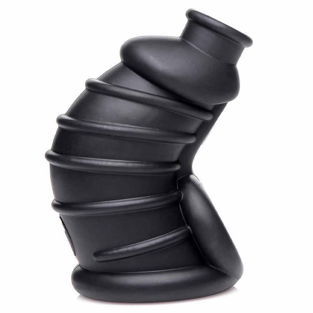 Master Series Dark Chamber Silicone Cock & Ball Chastity Cage