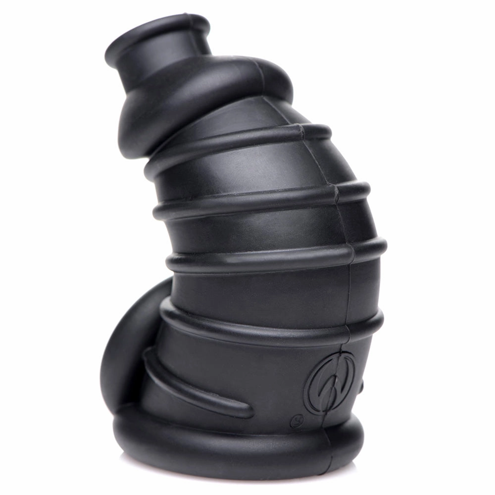Master Series Dark Chamber Silicone Cock & Ball Chastity Cage