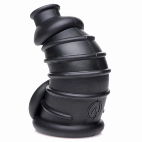 Master Series Dark Chamber Silicone Cock & Ball Chastity Cage