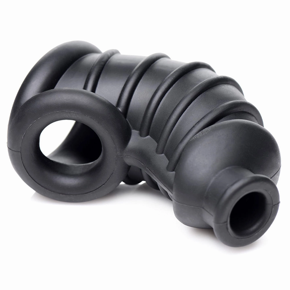 Master Series Dark Chamber Silicone Cock & Ball Chastity Cage