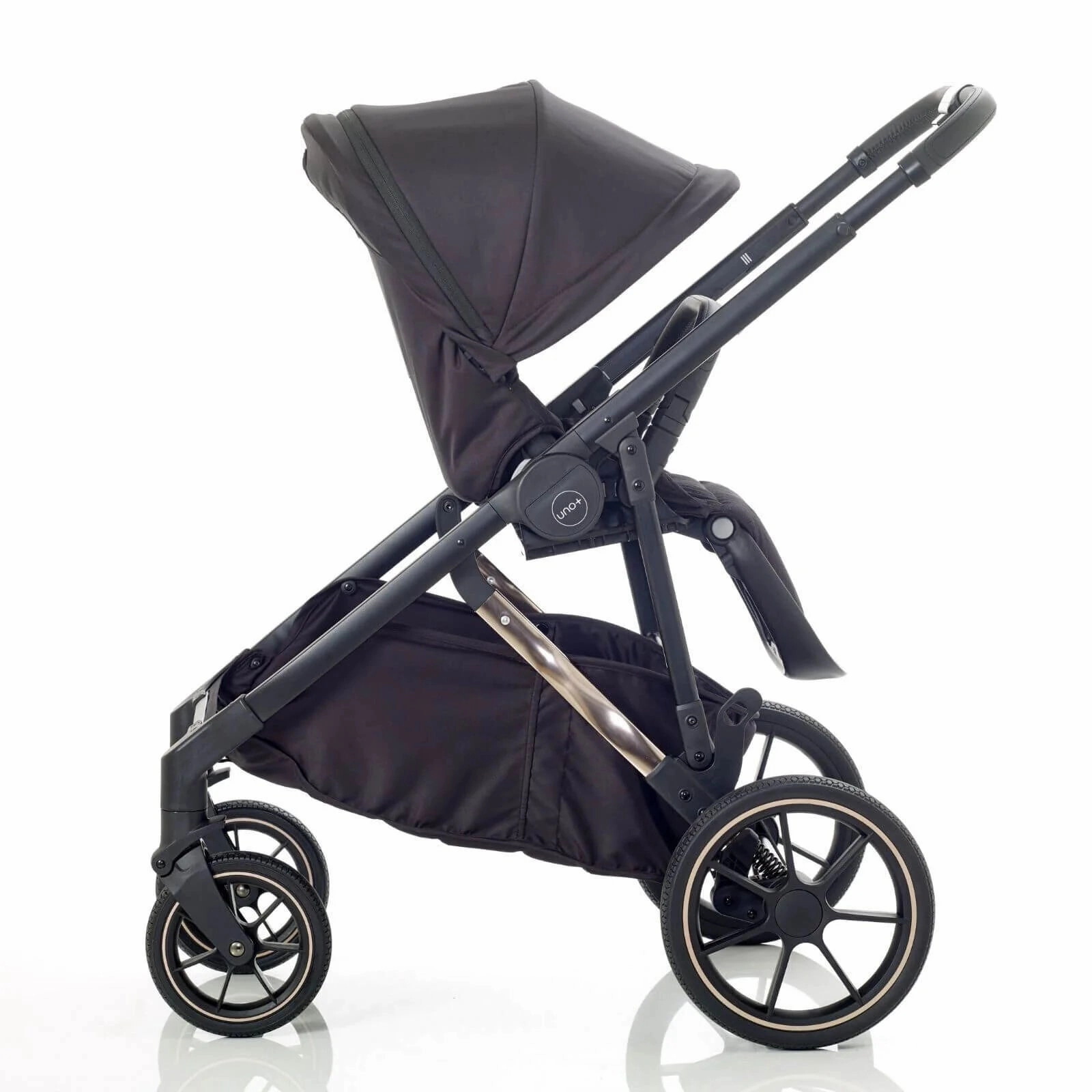 Mee-Go UNO Plus 3-in-1 Travel System - Black/Chrome
