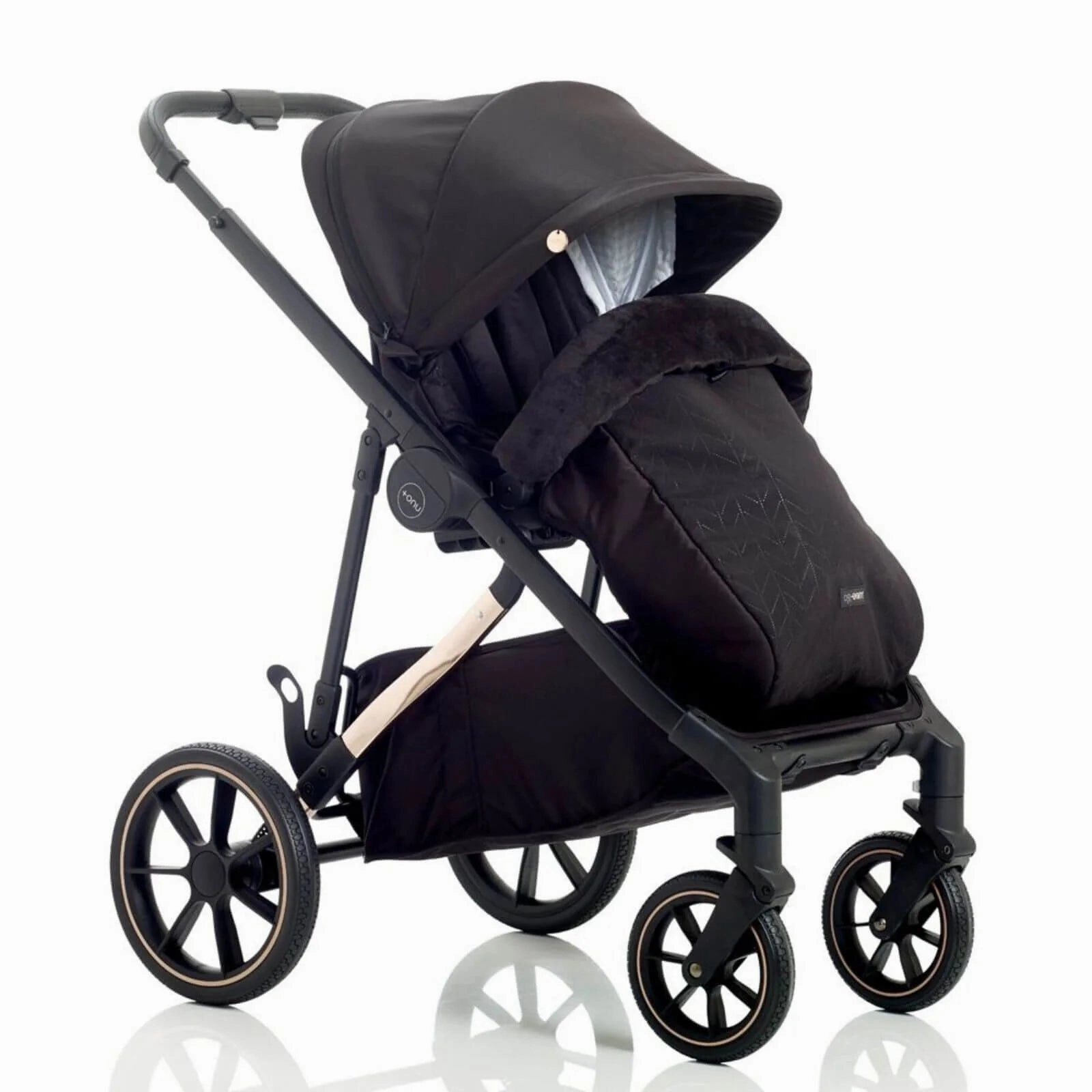 Mee-Go UNO Plus 3-in-1 Travel System - Black/Chrome