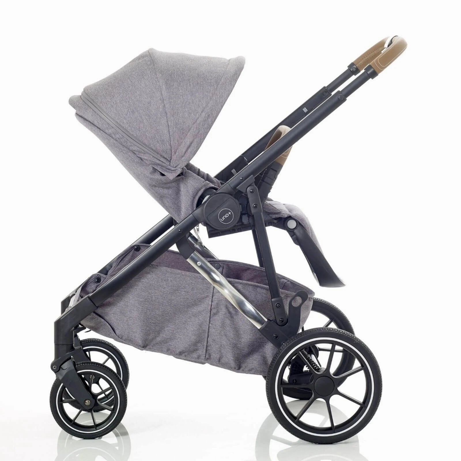 Mee-Go UNO Plus 3-in-1 Travel System - Grey/Chrome