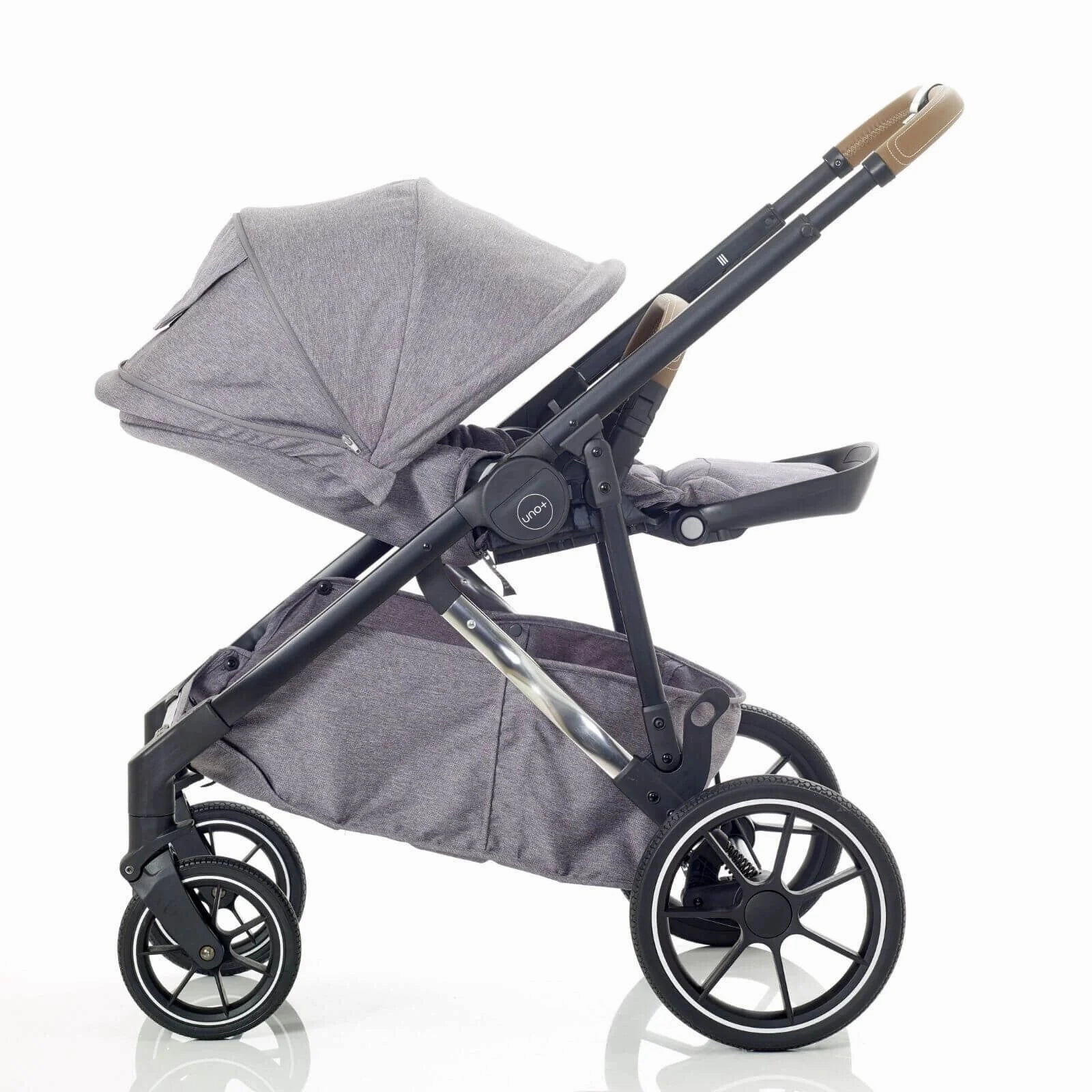 Mee-Go UNO Plus 3-in-1 Travel System - Grey/Chrome