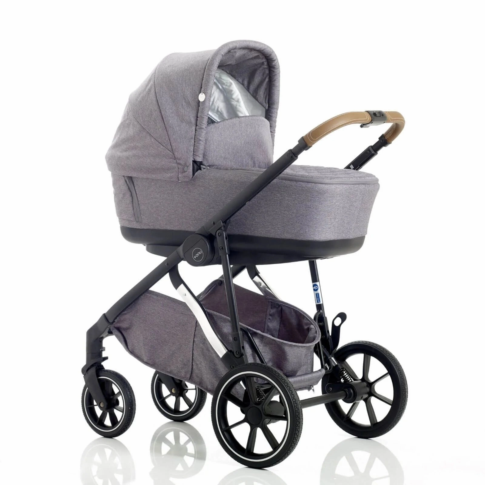 Mee-Go UNO Plus 3-in-1 with Isofix Base Travel System - Grey/Chrome