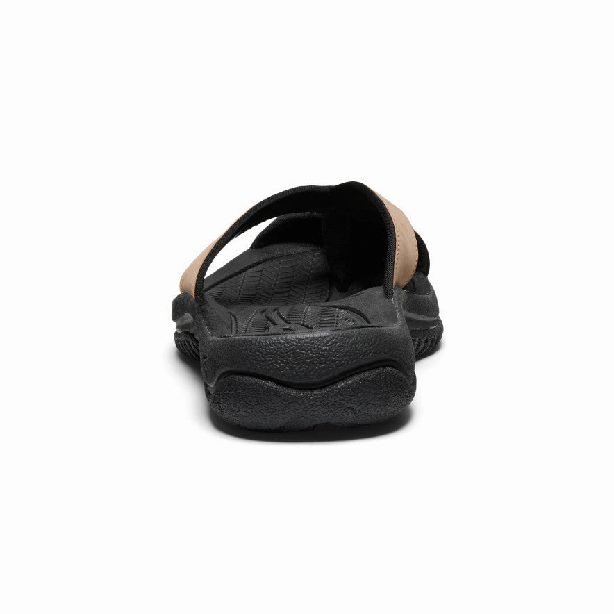 Men's Waimea Leather Flip-Flop  |  Cornstalk/Black