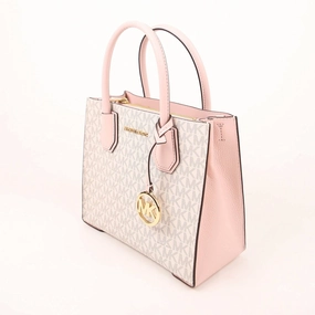 Michael Kors 35T1GM9M2B-640 Mercer Medium Messenger Crossbody Bag Powder Blush Multi