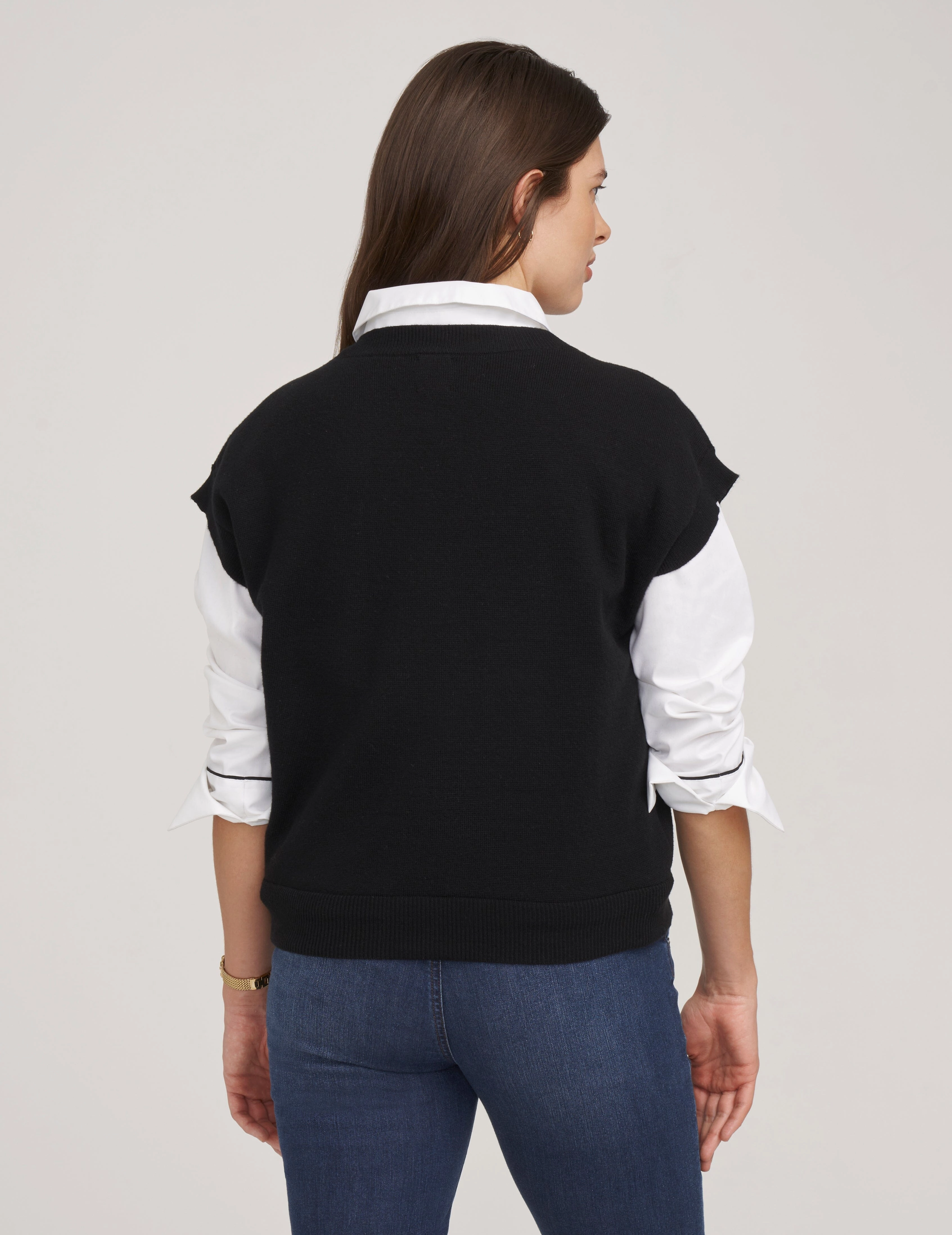 Milano Stitch Sweater Vest- Sale