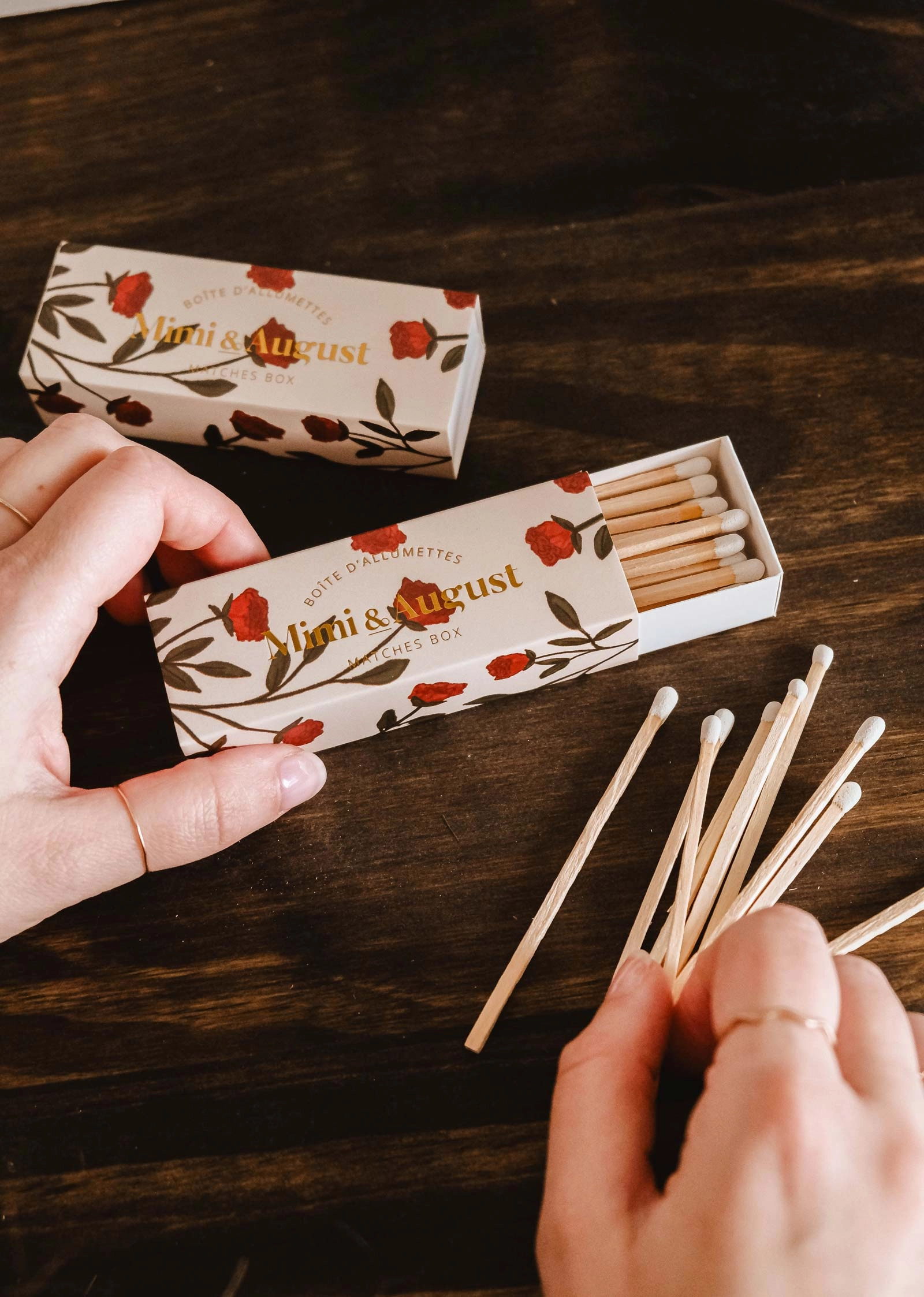 Mimi Floral Matchbox - 30 Sticks