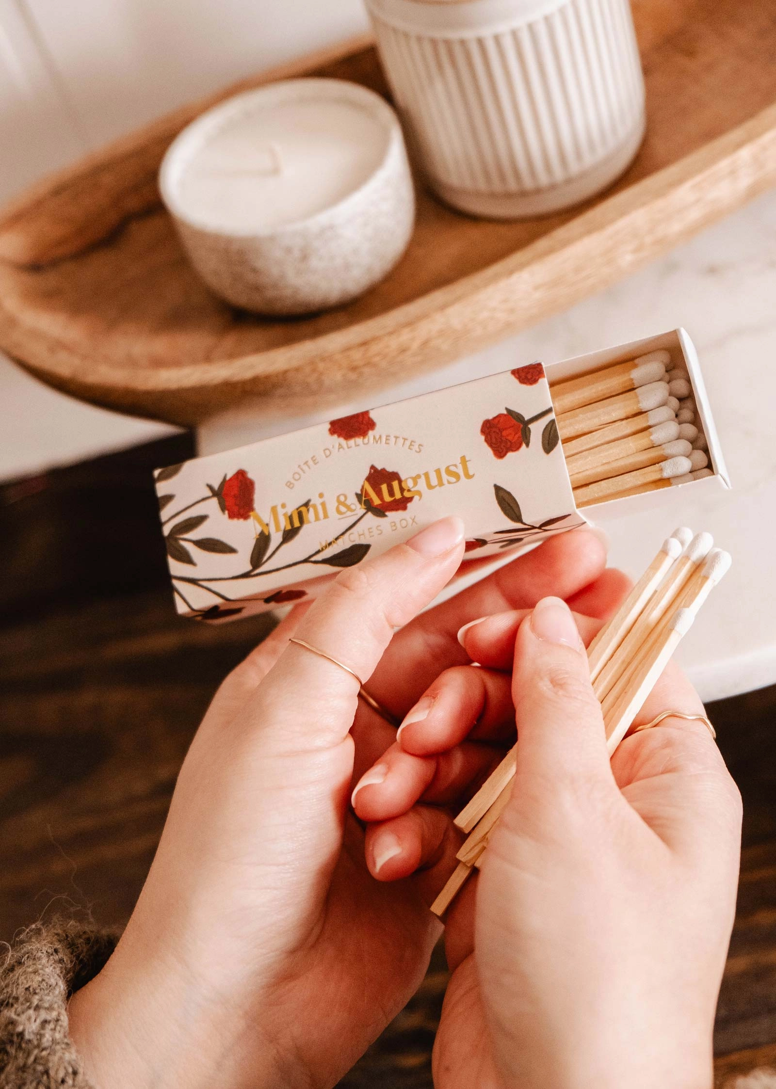 Mimi Floral Matchbox - 30 Sticks