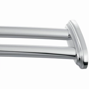 Moen DN2141CH Double 60" Curved Shower Rod, Chrome