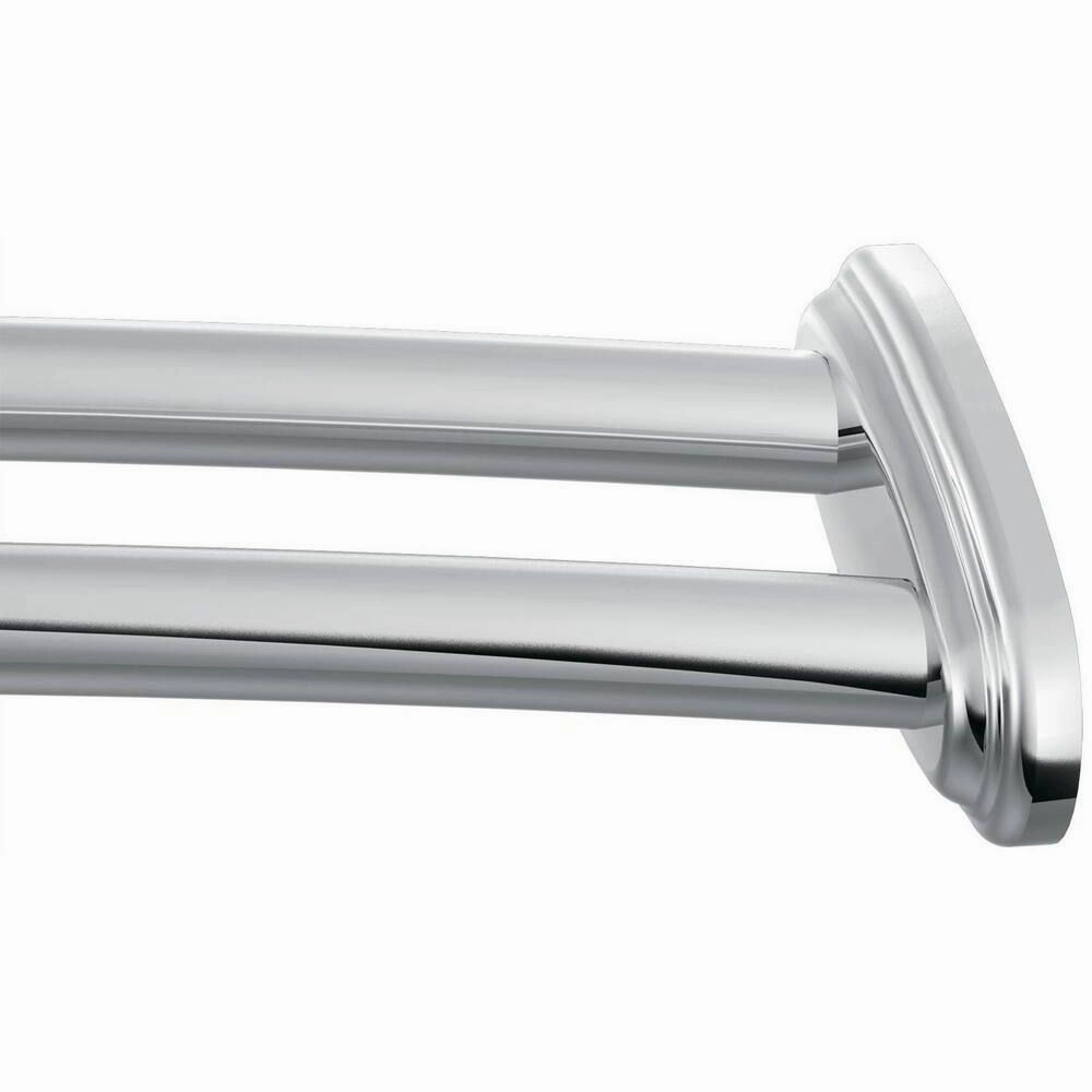 Moen DN2141CH Double 60" Curved Shower Rod, Chrome