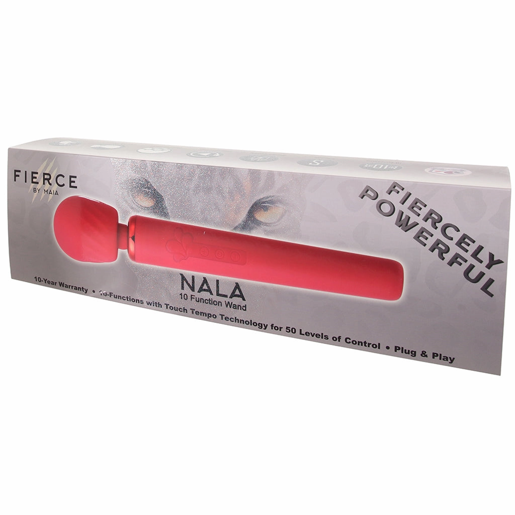 Nala Fierce Plug-In Rechargeable Wand in Red