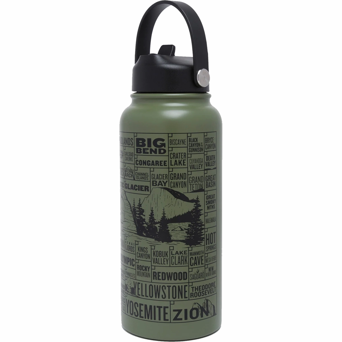 National Parks of the USA Checklist 32 oz Insulated Water Bottle
