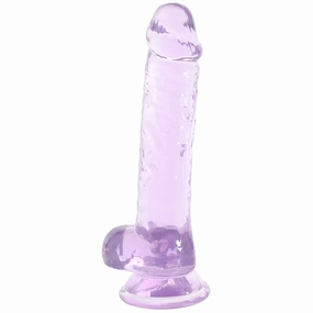 Naturally Yours 7 Inch Crystalline Dildo in Amethyst