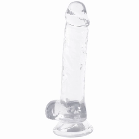 Naturally Yours 7 Inch Crystalline Dildo in Clear