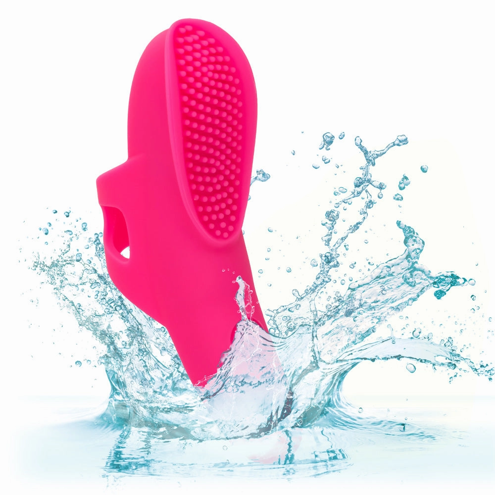 Neon Vibes The Nubby Vibe Textured Silicone Finger Vibrator