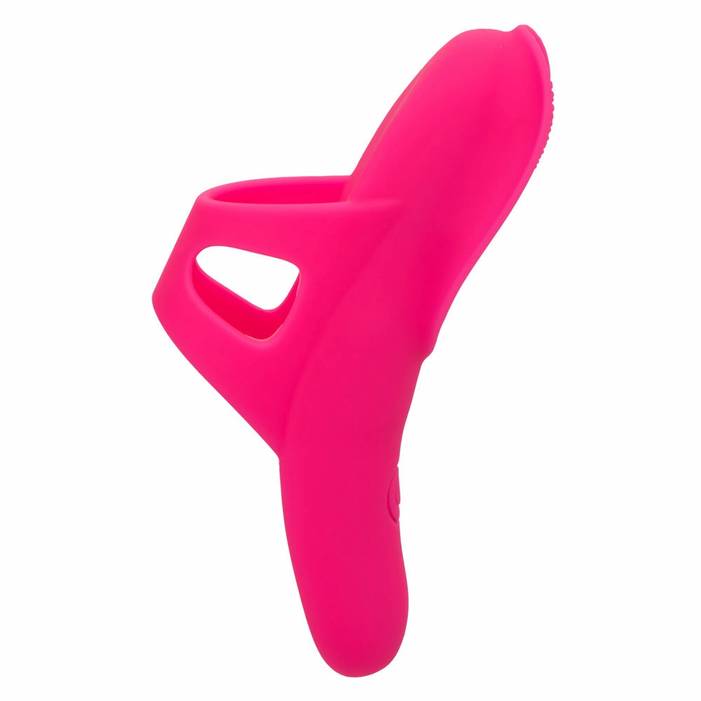 Neon Vibes The Nubby Vibe Textured Silicone Finger Vibrator