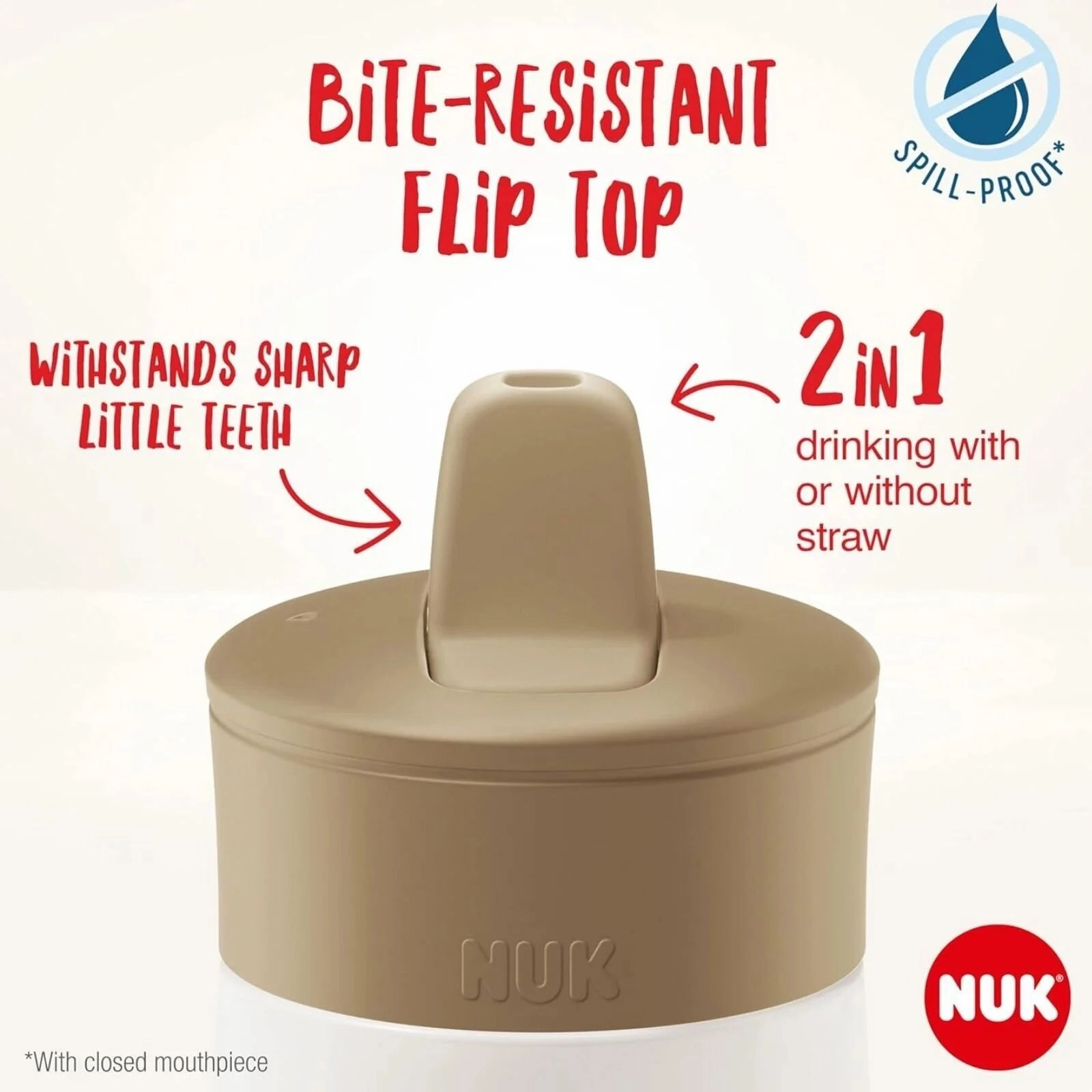 NUK Mini-Mee Flip Cup with 2-in-1 Cup 12  months 450ml - Purple
