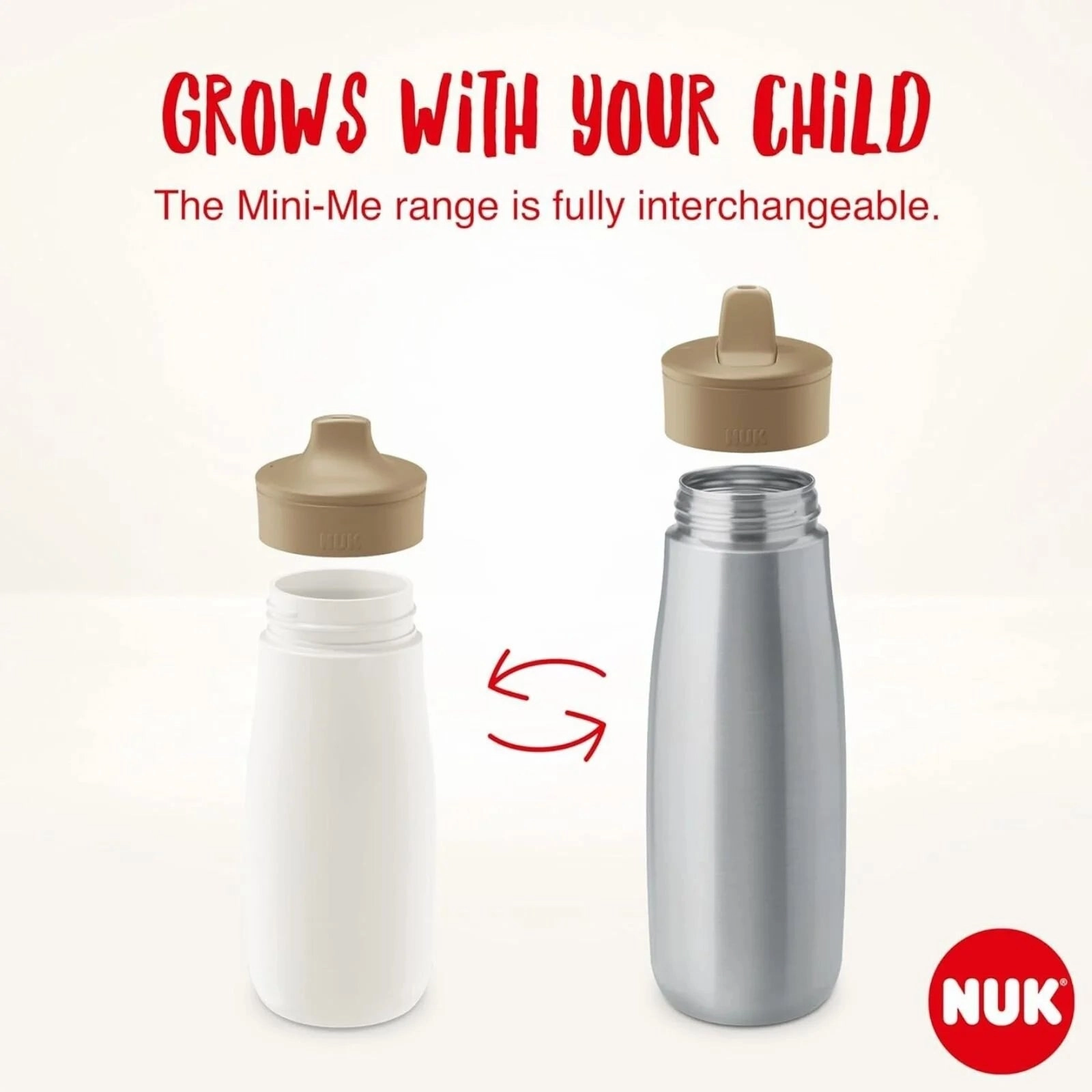 NUK Mini-Mee Flip Cup with 2-in-1 Cup 12  months 450ml - Purple