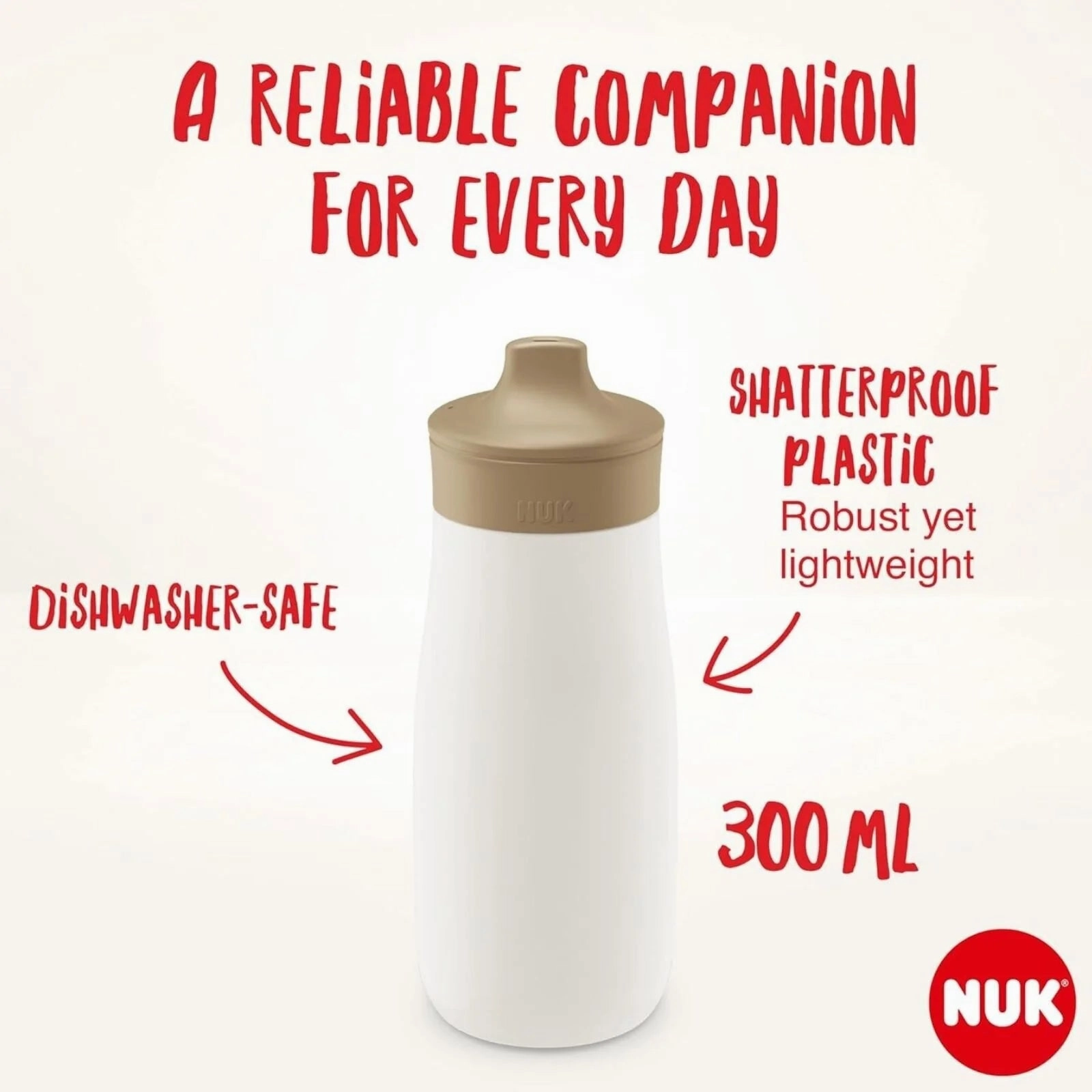 NUK Mini-Mee Sip Cup with Sip Top 9  months 300ml - Butterfly