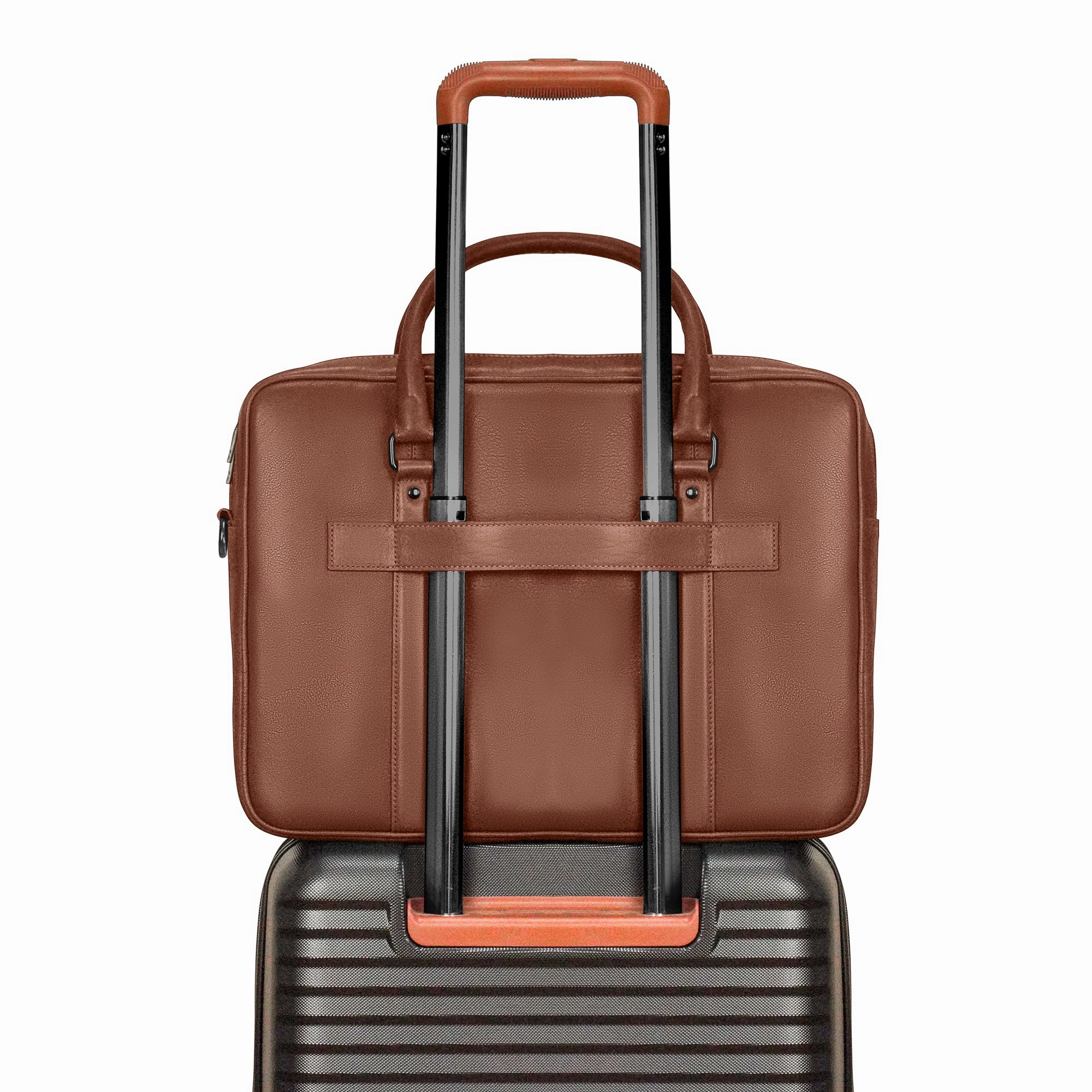 Onyx / Leather Briefcase *Drop Ship*
