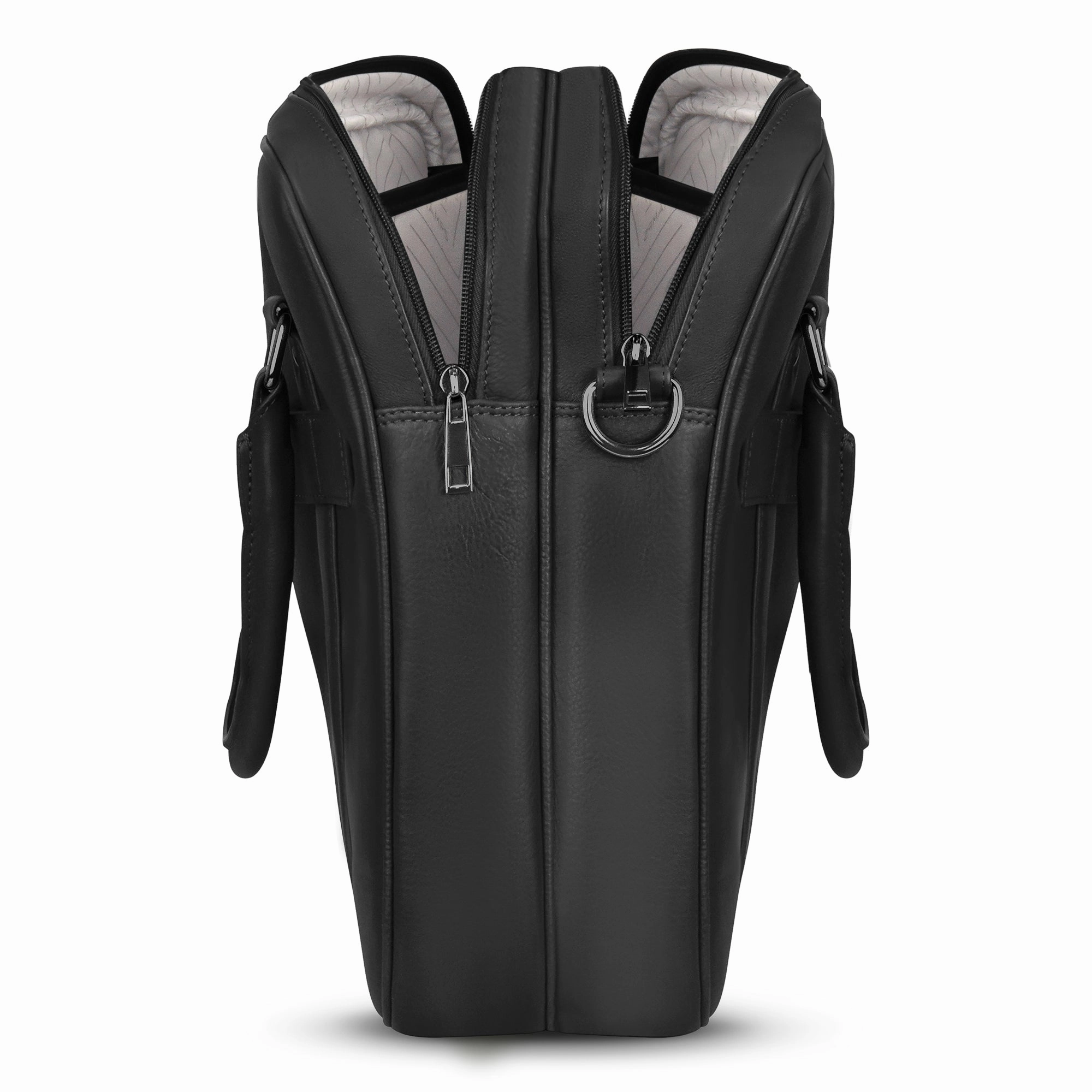 Onyx / Leather Briefcase *Drop Ship*