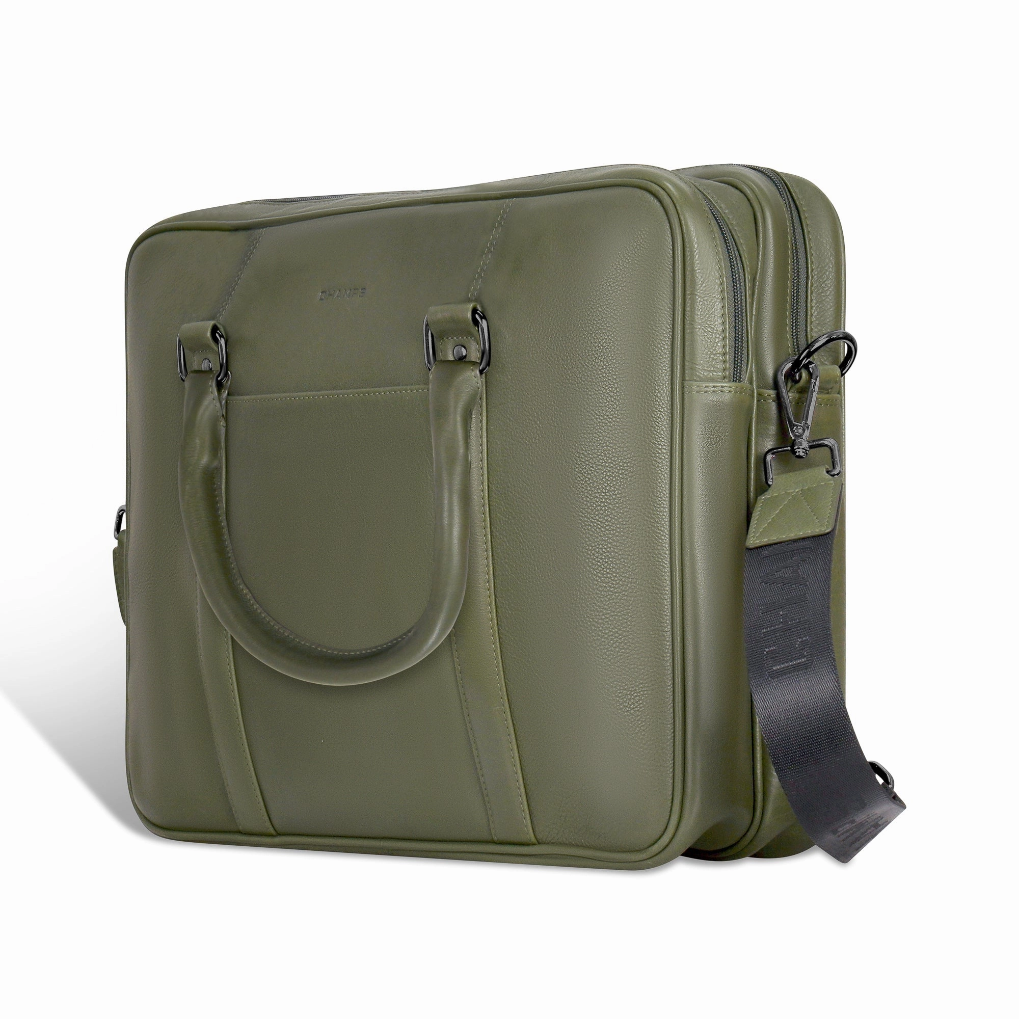 Onyx / Leather Briefcase *Drop Ship*