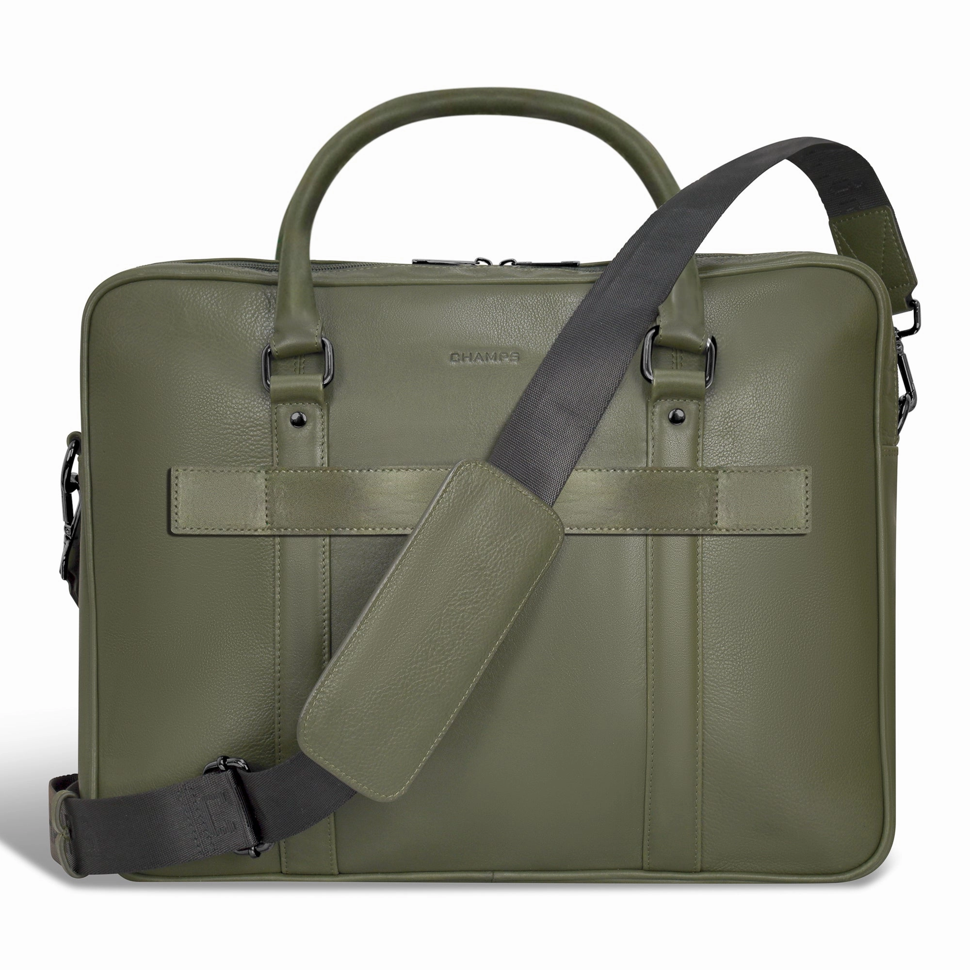 Onyx / Leather Briefcase *Drop Ship*