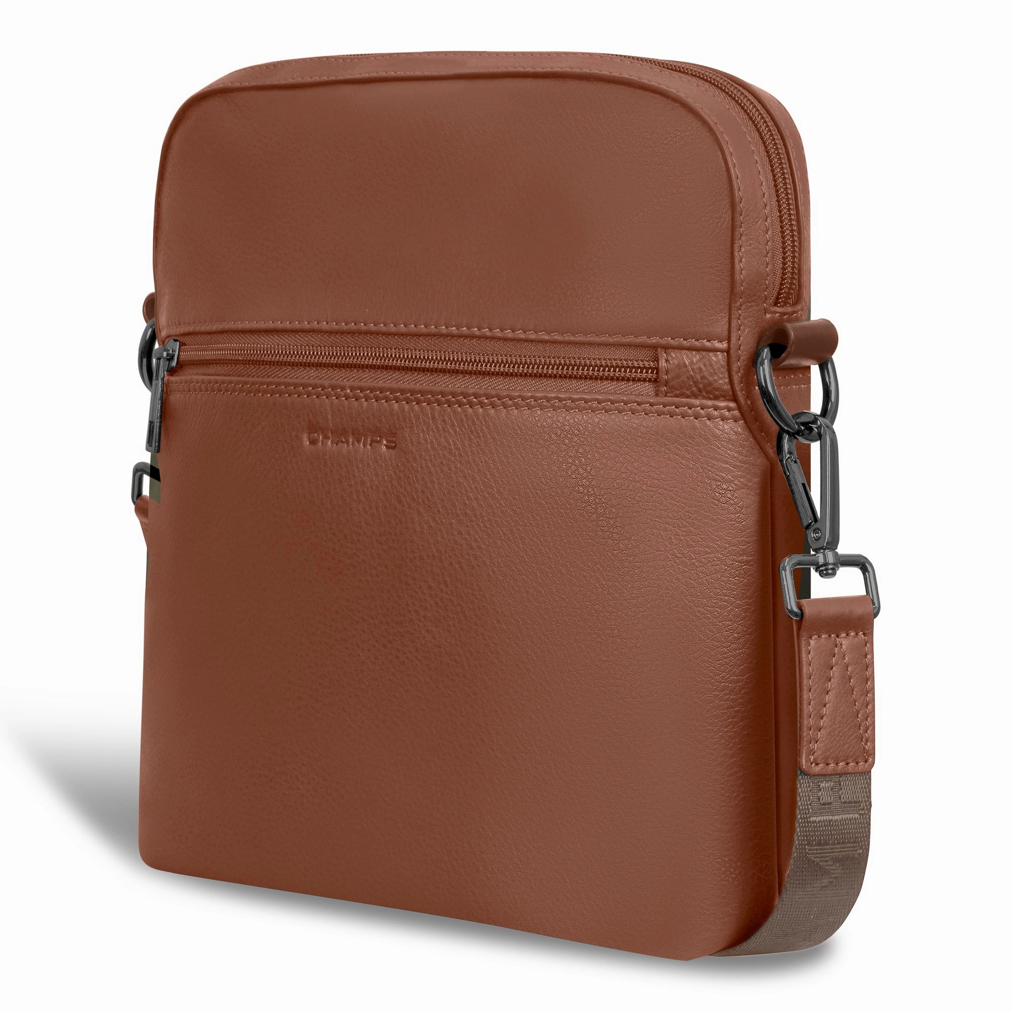 Onyx / Leather Cross-Body Bag *Drop Ship*