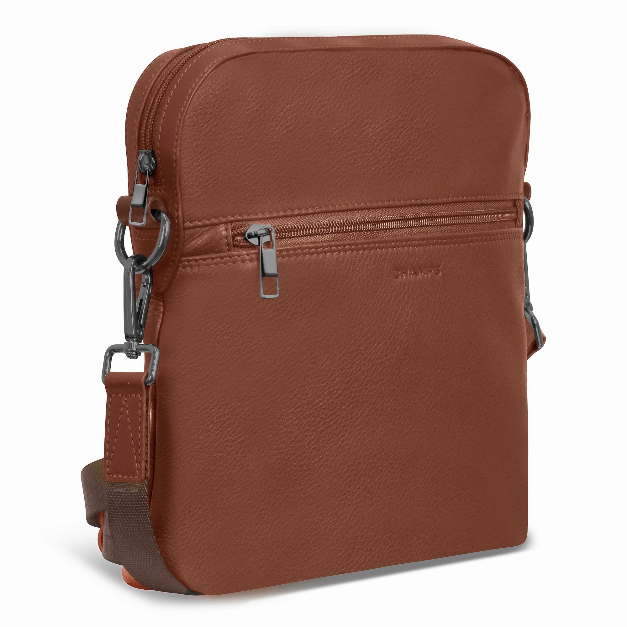 Onyx / Leather Cross-Body Bag *Drop Ship*