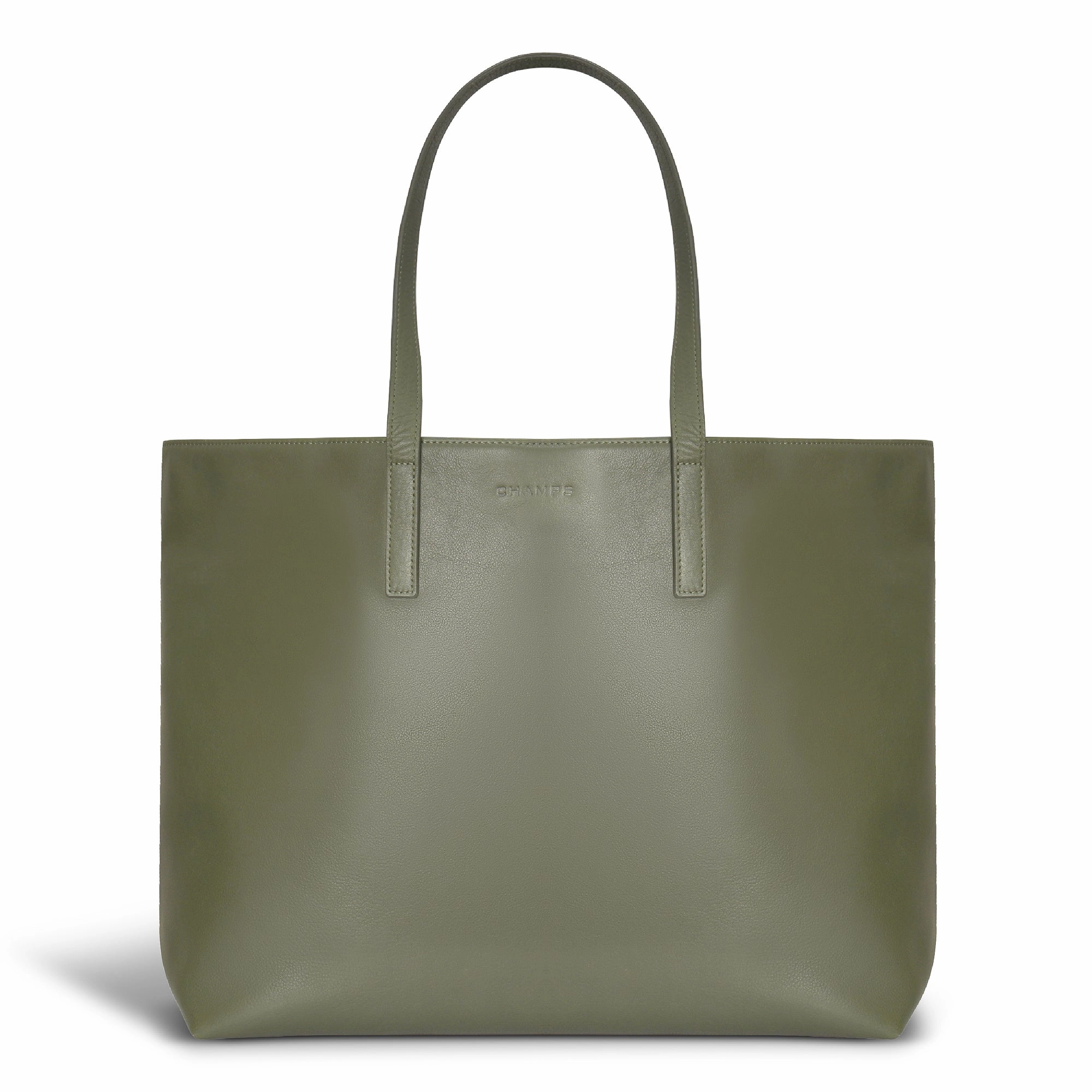 Onyx / Leather Open Tote *Drop Ship*