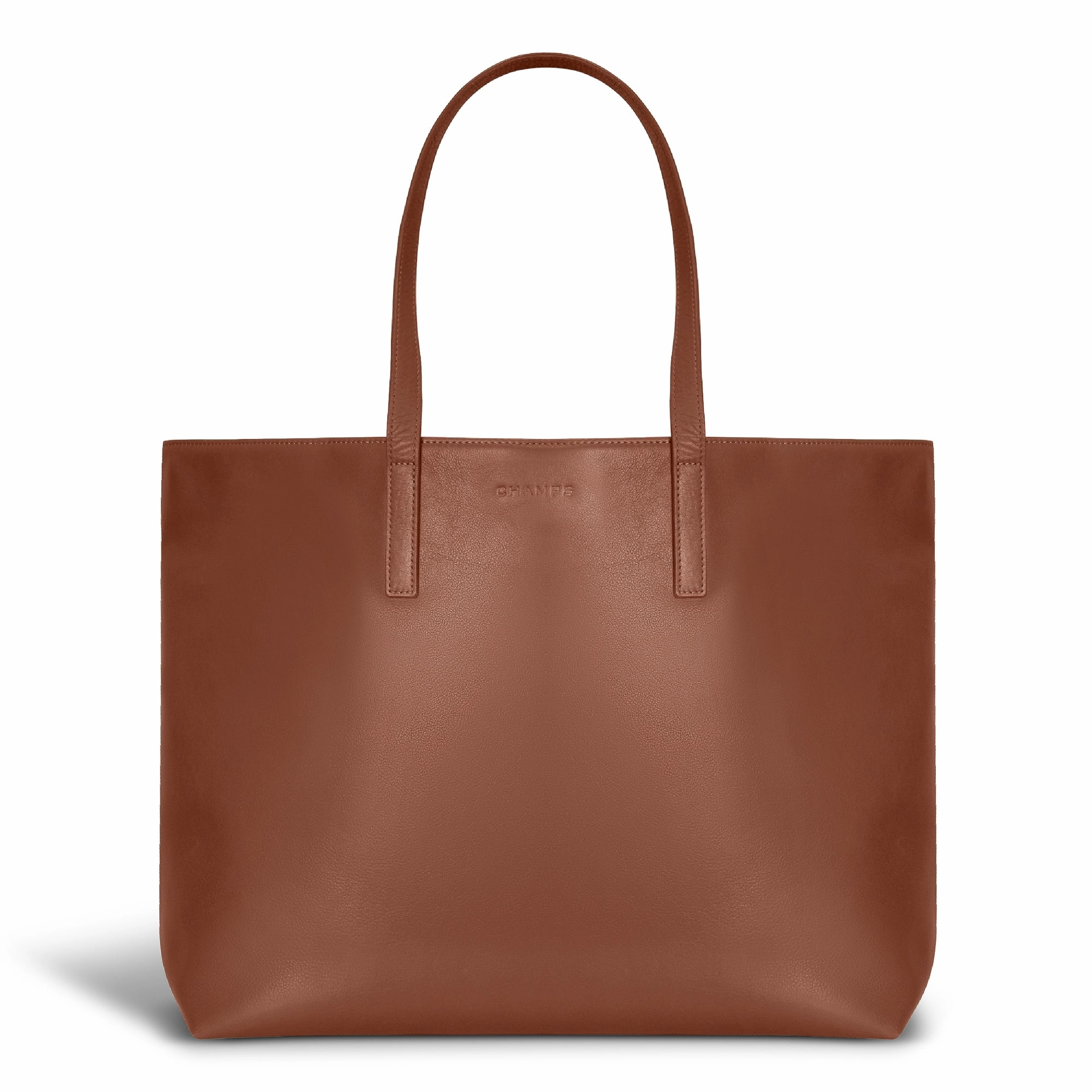 Onyx / Leather Open Tote *Drop Ship*