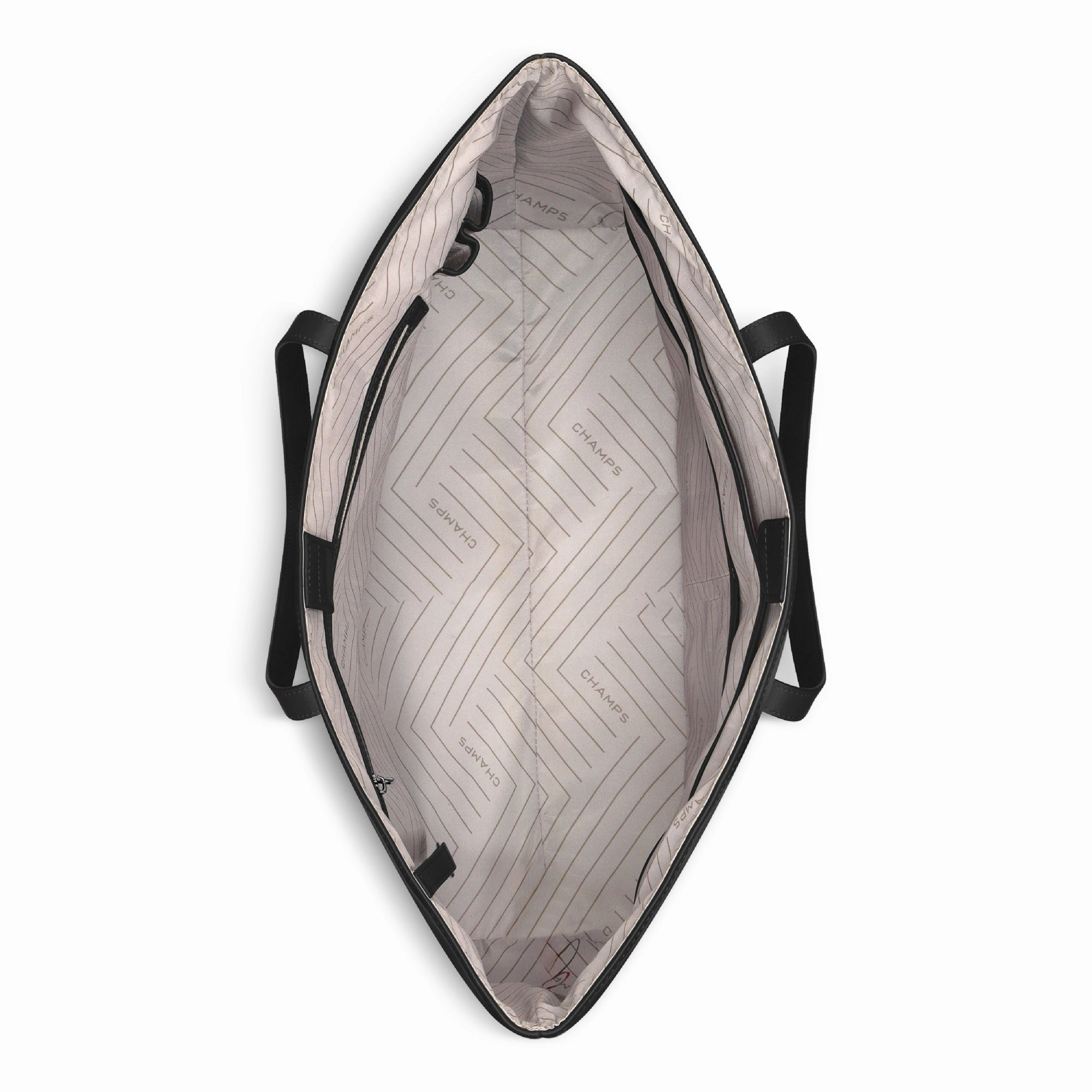 Onyx / Leather Open Tote *Drop Ship*