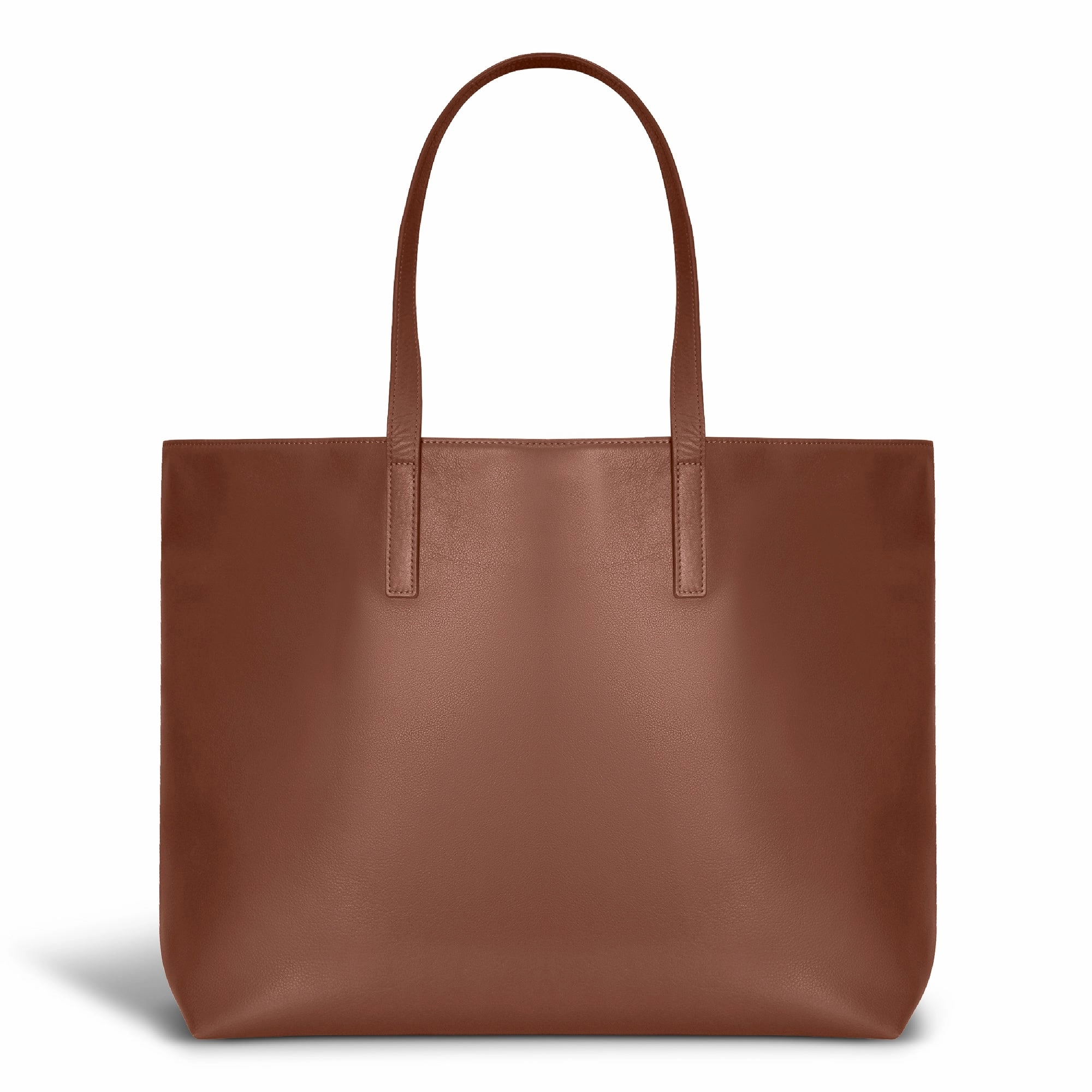 Onyx / Leather Open Tote *Drop Ship*