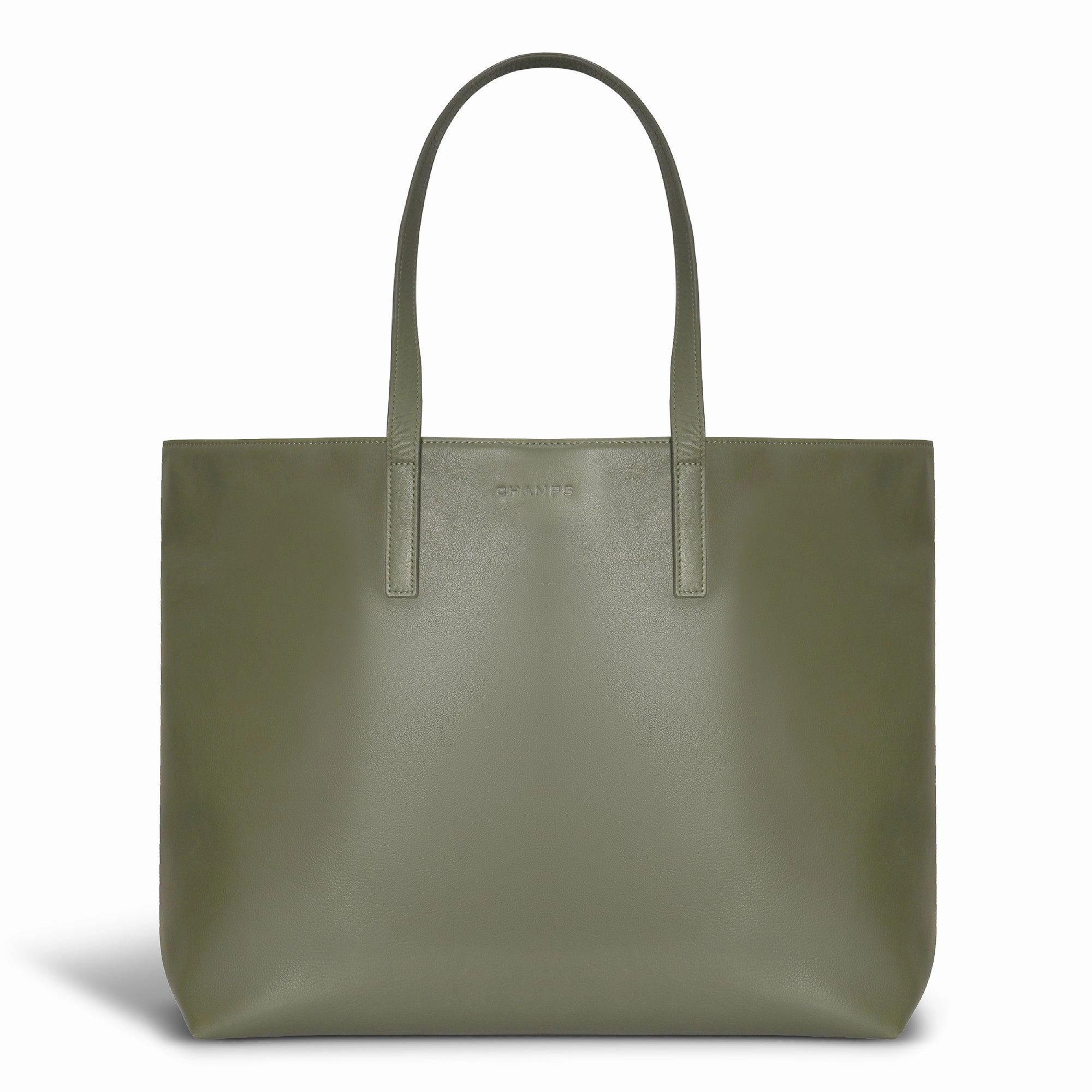 Onyx / Leather Open Tote *Drop Ship*