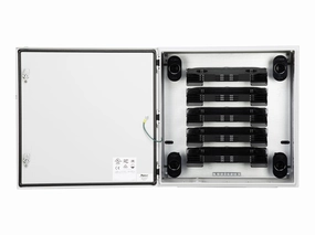 Panduit - Fiber-optic splice enclosure - wall mountable - light gray, RAL 7035 FTE24A1A1