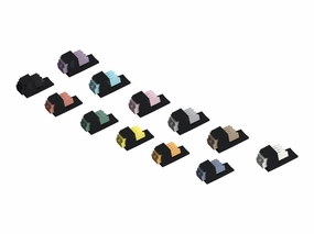 Panduit MINI-COM - Modular insert - LC Duplex MM - black, light brown CMDSLBLCZBL