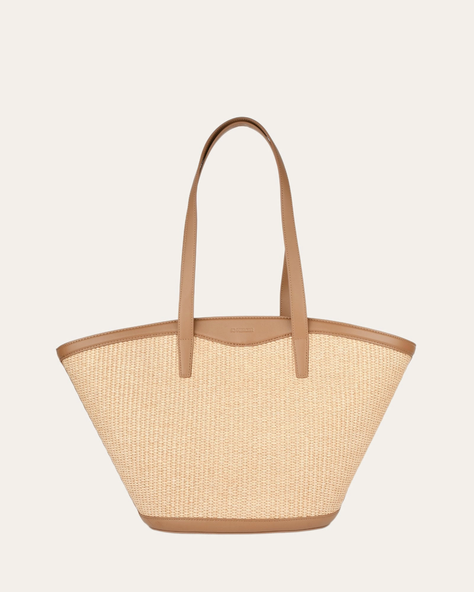 PAPI TOTE BAG CARAMEL RAFFIA