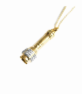 Pave The Way Shed Light Gold Necklace