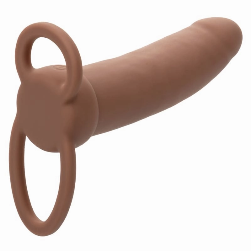 Performance Maxx Rechargeable Thick Dual  Penetrator - Brown