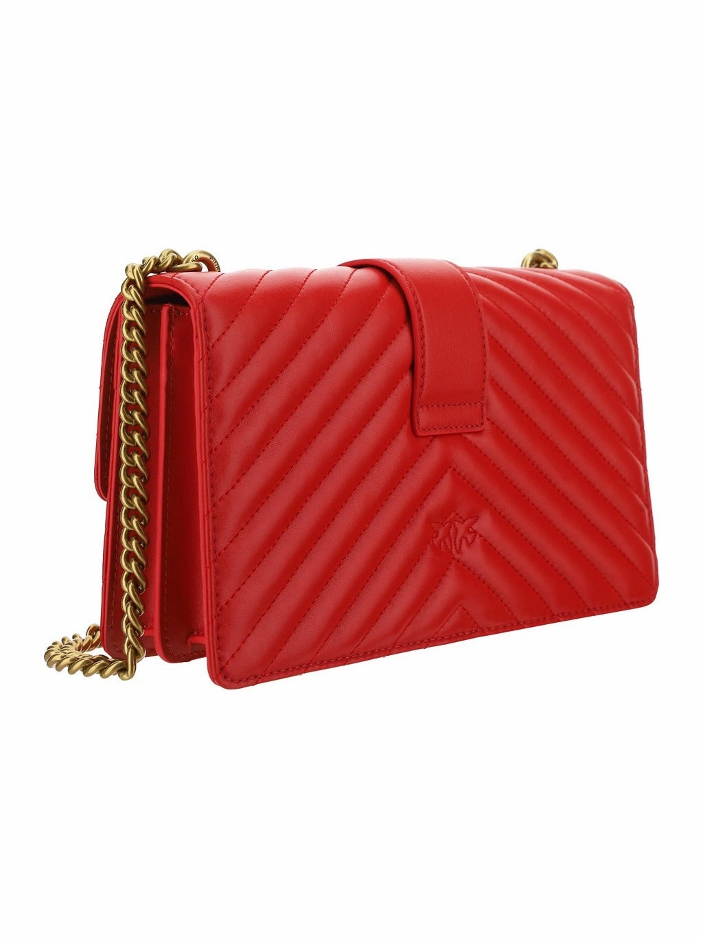 Pinko Classic Love Bird V Quilt Shoulder Bag