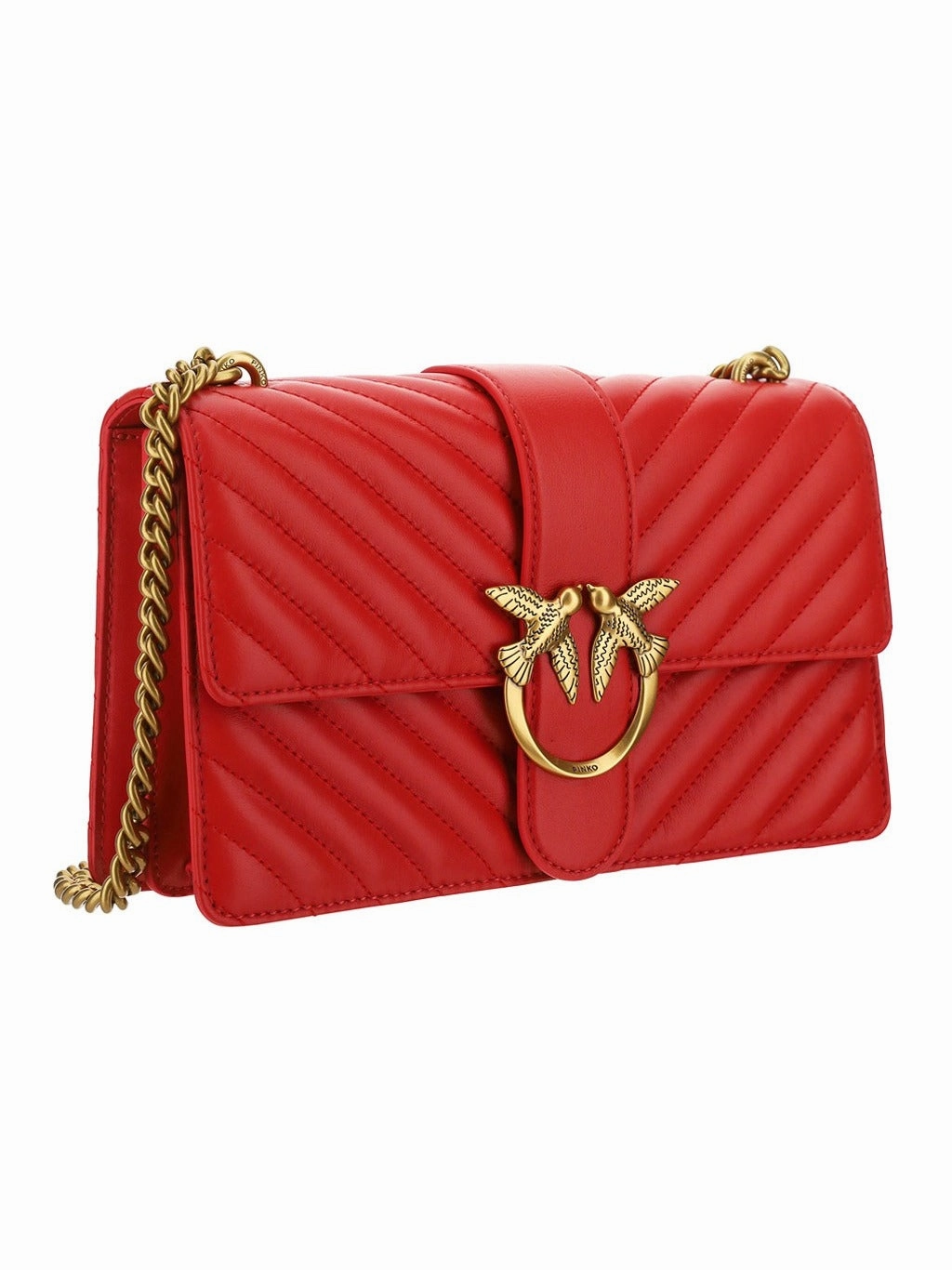 Pinko Classic Love Bird V Quilt Shoulder Bag