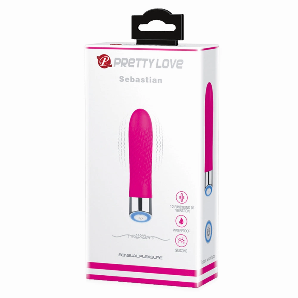 Pretty Love Sebastian Textured Silicone Bullet Vibrator