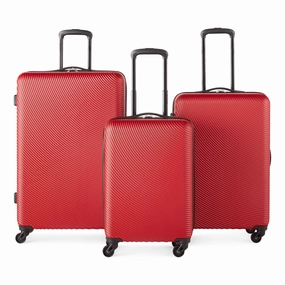 Protocol Saltaire 3-pc. Hardside Lightweight Luggage Set, Red